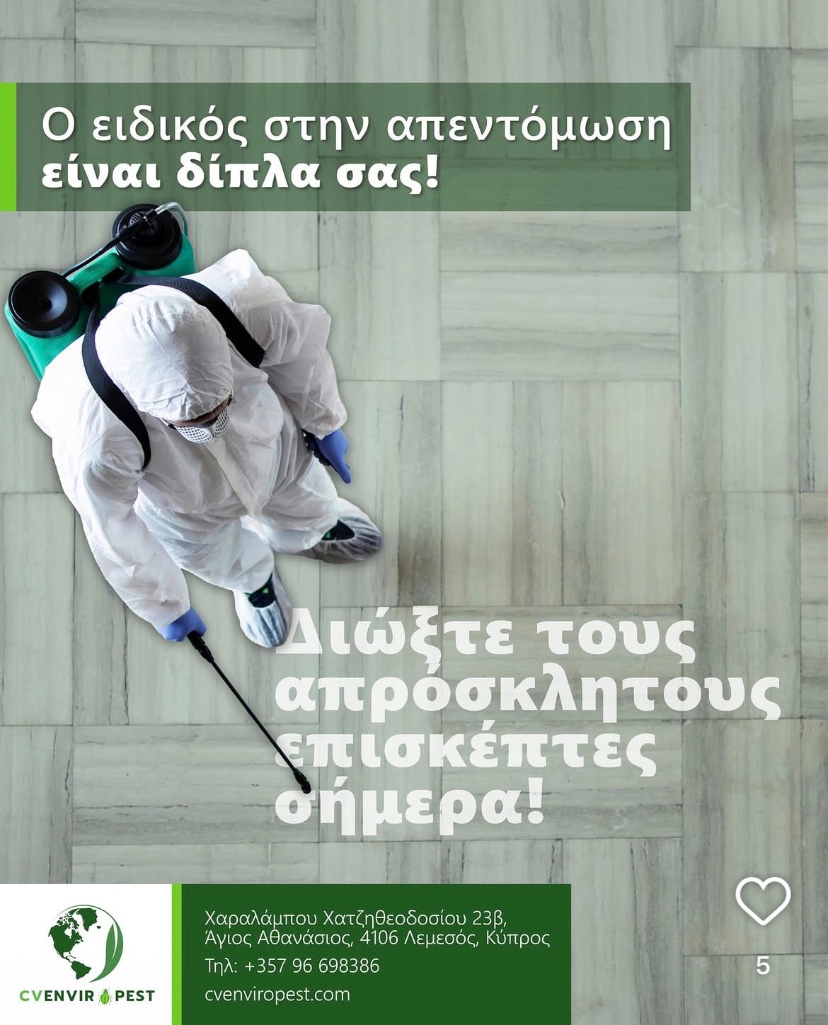 Professional pest control service